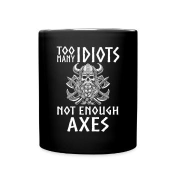 Viking Norse Gods Nordman Mythology - Full Colour Mug - black - Front