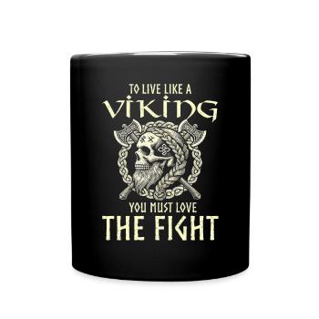 Viking Norse Gods Nordman Mythology - Full Colour Mug - black - Front