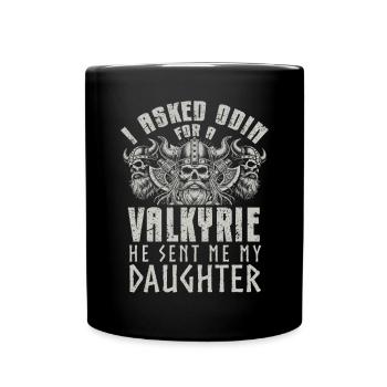 Viking Norse Gods Nordman Mythology - Full Colour Mug - black - Front