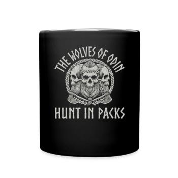 Viking Norse Gods Nordman Mythology - Full Colour Mug - black - Front