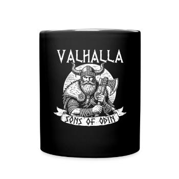 Viking Norse Gods Nordman Mythology - Full Colour Mug - black - Front