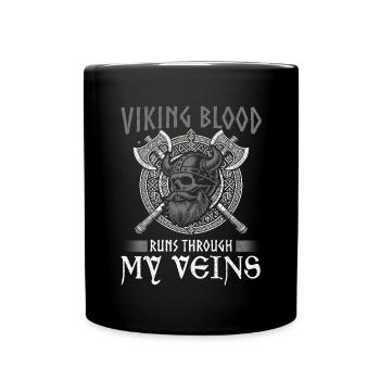 Viking Norse Gods Nordman Mythology - Full Colour Mug - black - Front