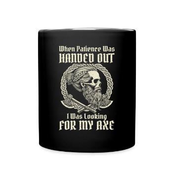 Viking Norse Gods Nordman Mythology - Full Colour Mug - black - Front