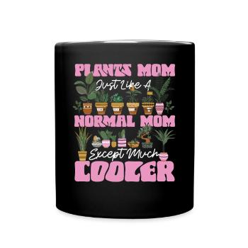 Plant Lover Gardening Mom Plant - Full Colour Mug - black - Front