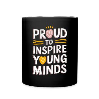 Fiers d’inspirer les jeunes esprits Enseignants - Mug uni - noir - Devant
