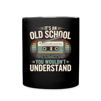 Retro Mixtape – Oldschool Vibes für Nostalgiker - Tasse einfarbig - Schwarz - Vorne