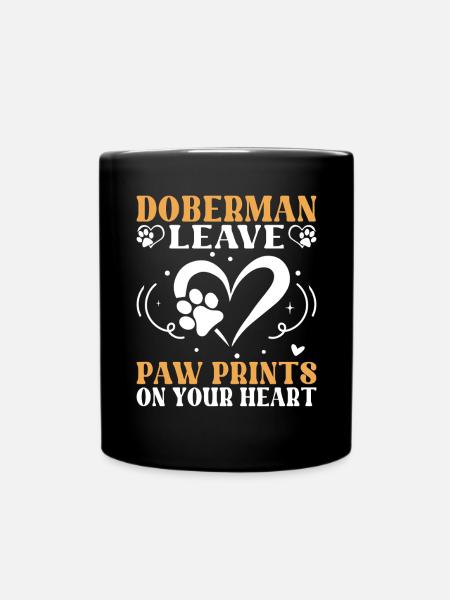Doberman Gifts - Tasse einfarbig - Schwarz