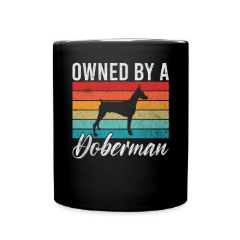 Doberman Gifts - Full Colour Mug - black - Front