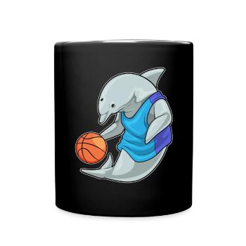 Dolphin Basketteur Basketteur - Mug uni - noir - Devant