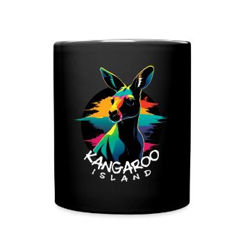 Kangaroo Island - Full Colour Mug - black - Front