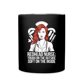 Readhead Infirmière Hôpital Cheveux Roux RN Gingembre Soins infirmiers - Mug uni - noir - Devant