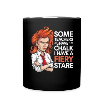 Rothaarige Erzieherin Ginger Hair Lehrer an der Schule - Tasse einfarbig - Schwarz - Vorne