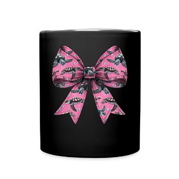 Coquette Bogen Schildkröte Meeresschildkröte - Tasse einfarbig - Schwarz - Vorne