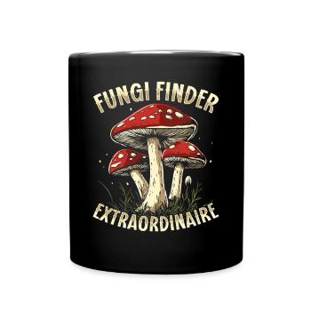 Pilzsammler Pilzsucher Pilze Sammeln Pilzsucher - Tasse einfarbig - Schwarz - Vorne