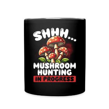 Pilzsammler Pilzsucher Pilze Sammeln Pilzsucher - Tasse einfarbig - Schwarz - Vorne