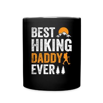 Meilleur papa de randonnée de tous les temps - Papa de randonnée en plein air - Mug uni - noir - Devant