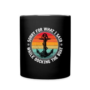 Capitaine - Mug uni - noir - Devant