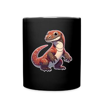 Komodo Dragon - Tasse einfarbig - Schwarz - Vorne