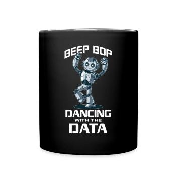 Ai Robotics Geek Tech Humor Robot - Full Colour Mug - black - Front