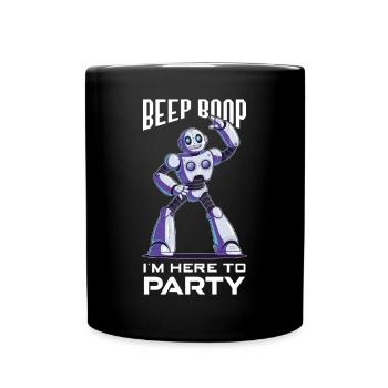 Ai Robotics Geek Tech Humor Robot - Full Colour Mug - black - Front