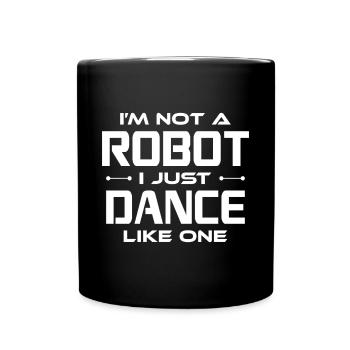 Ai Robotics Geek Tech Humor Robot - Full Colour Mug - black - Front