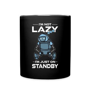 Ai Robotics Geek Tech Humor Robot - Full Colour Mug - black - Front