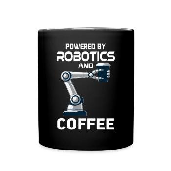 Ai Robotics Geek Tech Humor Robot - Full Colour Mug - black - Front