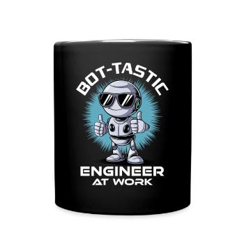 Ai Robotics Geek Tech Humor Robot - Full Colour Mug - black - Front