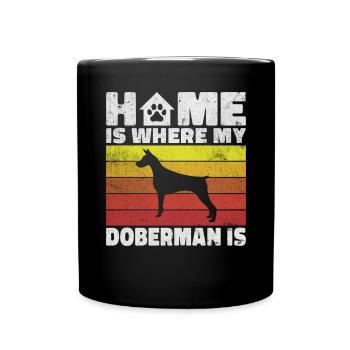 Cadeaux Doberman - Mug uni - noir - Devant