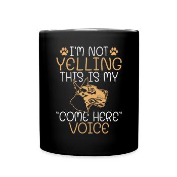 Doberman Gifts - Tasse einfarbig - Schwarz - Vorne