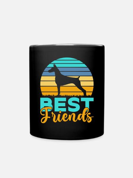 Doberman Gifts - Tasse einfarbig - Schwarz