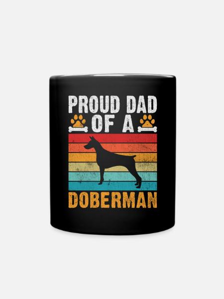 Doberman Gifts - Tasse einfarbig - Schwarz