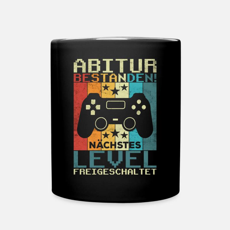 Abitur Abi Abschluss Abiturienten Vintage Geschenk - Tasse einfarbig - Schwarz