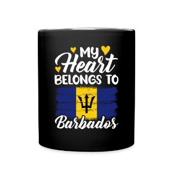 Barbados Karibik Bajan Urlaub Geschenk - Tasse einfarbig - Schwarz - Vorne