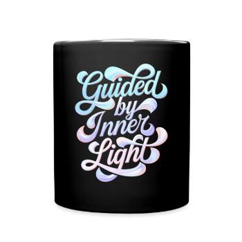 Guidés par la lumière intérieure inspirant - Mug uni - noir - Devant