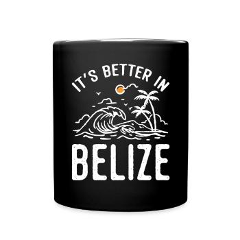 Belize Latino Belizer Belizerin Maya Geschenk - Tasse einfarbig - Schwarz - Vorne