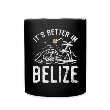 Belize - Tasse einfarbig - Schwarz - Vorne