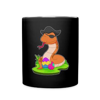 Snake Easter Pirate - Full Colour Mug - black - Front