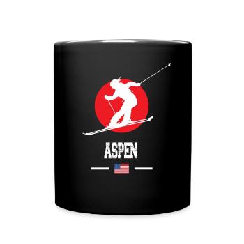 Aspen Snowmass Skigebiet Colorado Rocky Mountains - Tasse einfarbig - Schwarz - Vorne