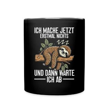 Sloth Lazy Sloth Lover Sloths - Full Colour Mug - black - Front