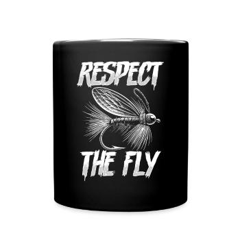 Fly Tying Fly Tying Fly Fishing Fly Fishing - Full Colour Mug - black - Front