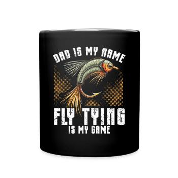 Fly Tying Fly Tying Fly Fishing Fly Fishing - Full Colour Mug - black - Front