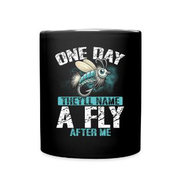 Fly Tying Fly Tying Fly Fishing Fly Fishing - Full Colour Mug - black - Front
