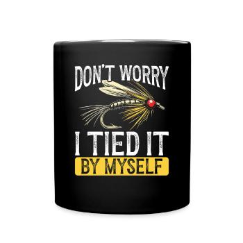 Fly Tying Fly Tying Fly Fishing Fly Fishing - Full Colour Mug - black - Front