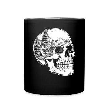 Nature Landscape Outdoor Hiking Mountain Lover - Full Colour Mug - black - Front