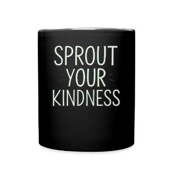 Laissez votre gentillesse s’épanouir Vegan - Mug uni - noir - Devant