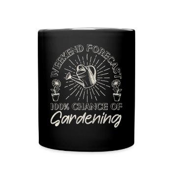Week-end de jardinage pour les amoureux des plantes - Mug uni - noir - Devant