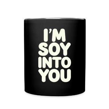 Je suis amoureux de toi végétalien végétarien - Mug uni - noir - Devant