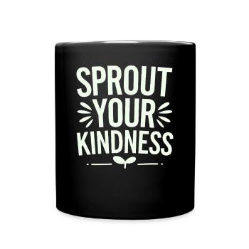 Sème ta gentillesse Végétalien Végétarien - Mug uni - noir - Devant