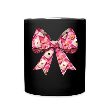 Coquette Bow Poker Fête des Mères Joueurs de Casino - Mug uni - noir - Devant